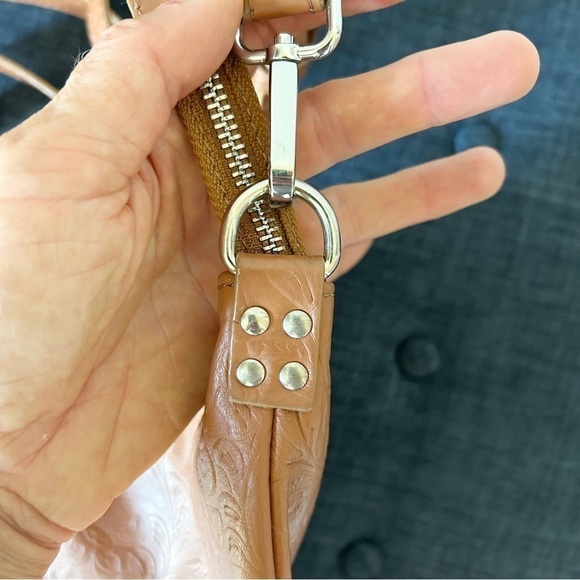 Western Embossed Italian Leather Crossbody Bag Purse Made In Italy - Picture 8 of 14